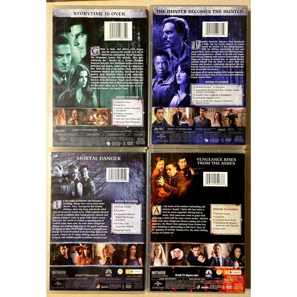 Grimm DVD Seasons 2 - 5 David Giuntoli TV Series Horror Universal Season 2 3 4 5 - Picture 2 of 15
